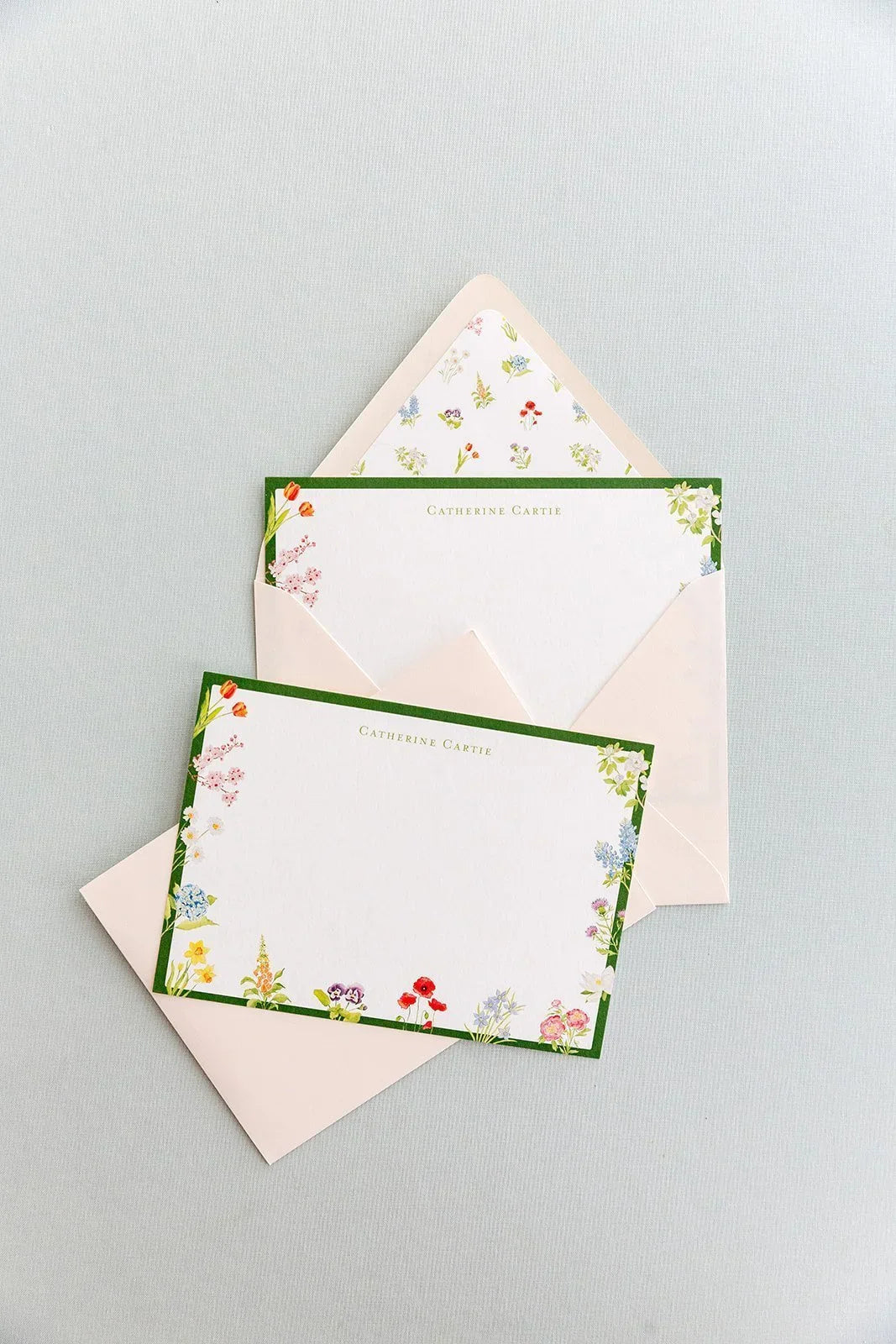 Personalized Botanical Notecards