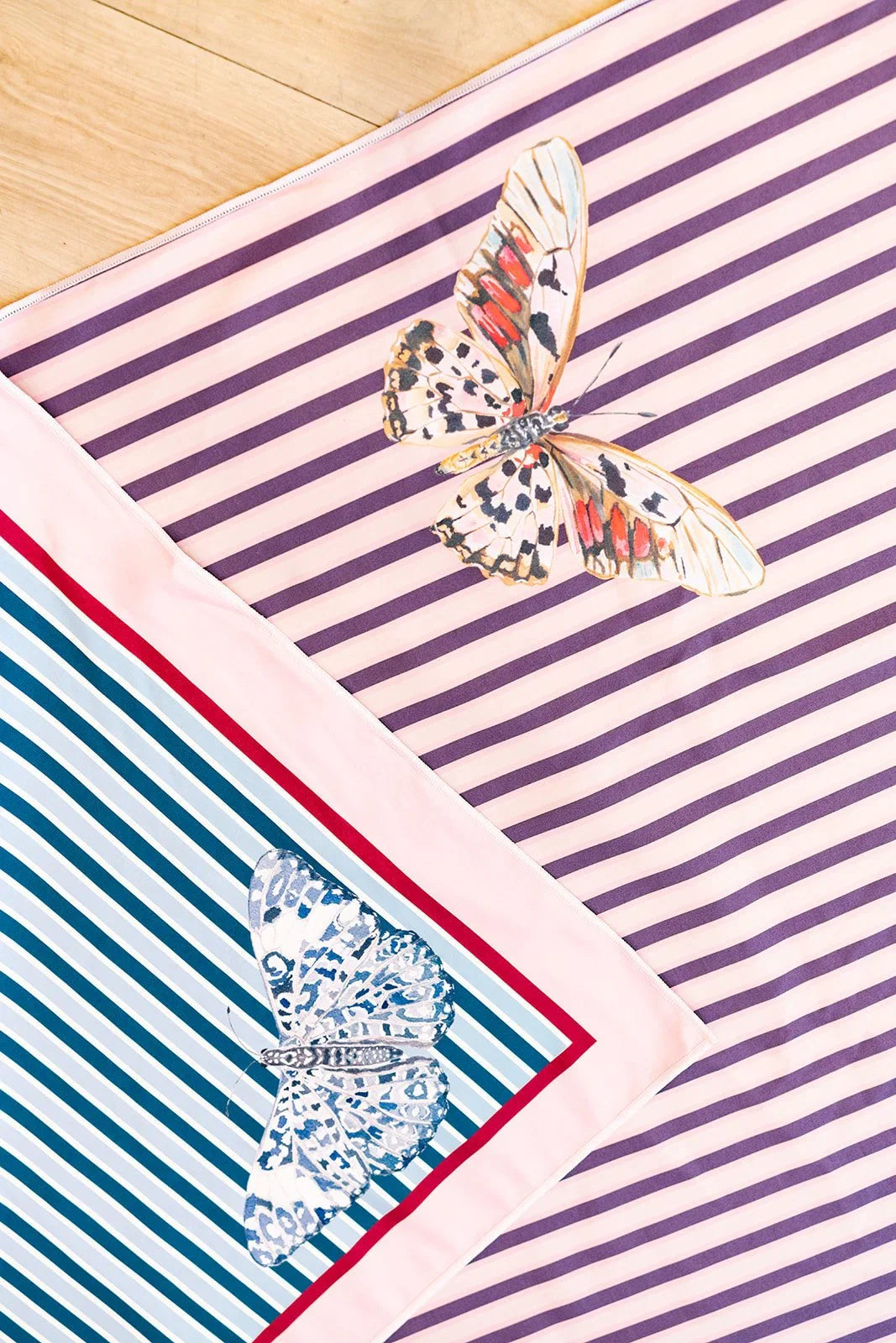 Purple and Blue Butterfly Tablecloth Small