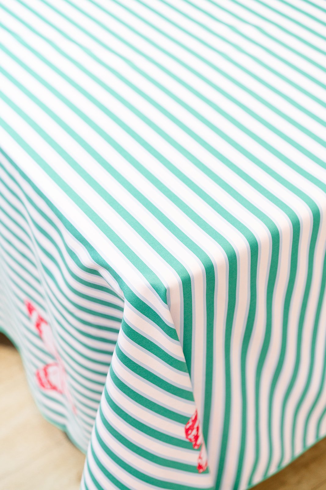 Green and Orange Butterfly Tablecloth Large