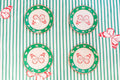 Pink Butterfly Melamine Plate Set of Four