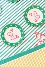Green and Orange Butterfly Tablecloth Small