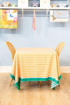 Green and Orange Butterfly Tablecloth Small