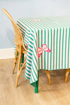 Green and Orange Butterfly Tablecloth Small