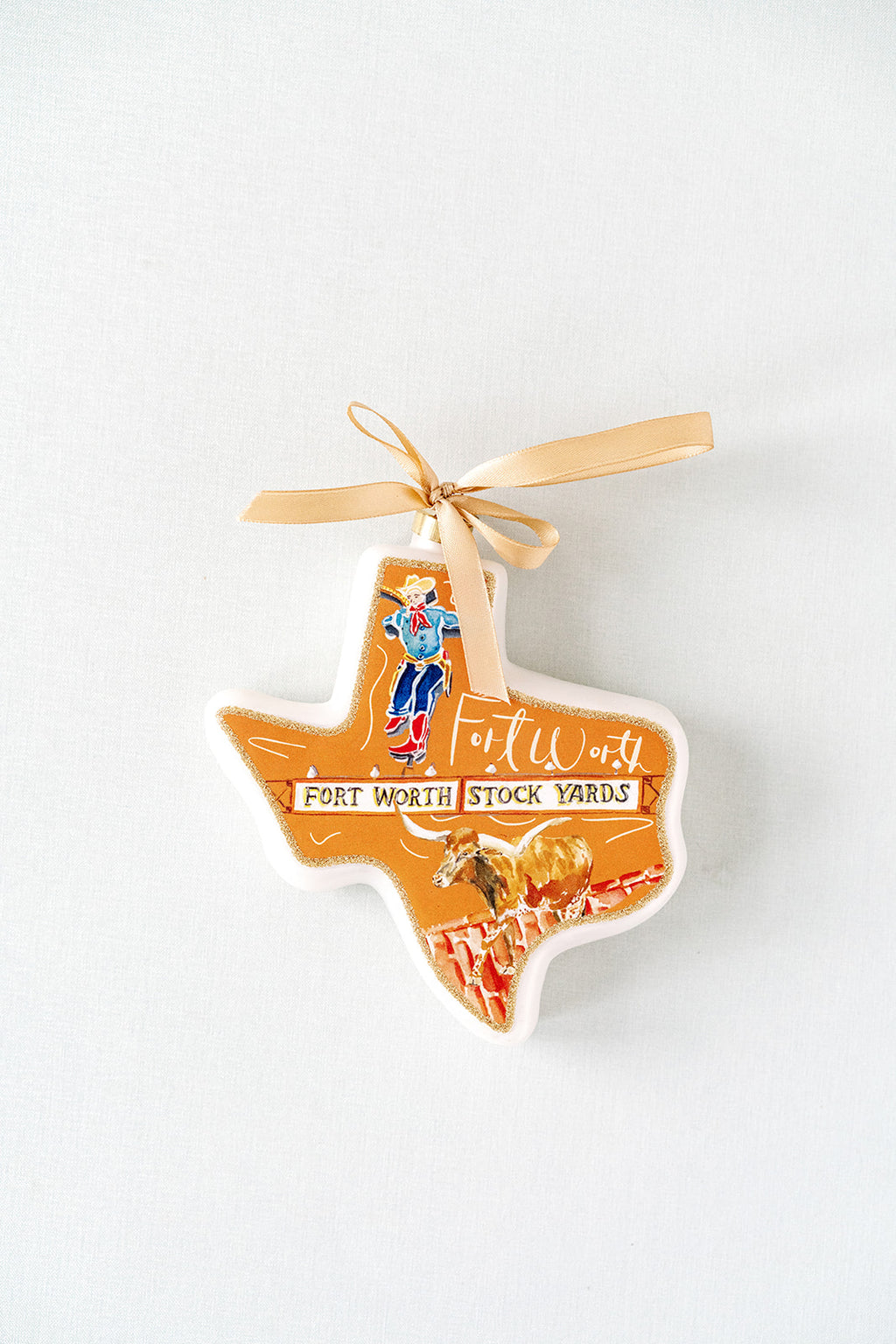 Texan Christmas Ornament - Fort Worth