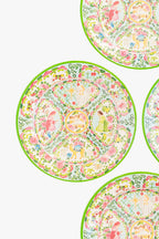 Rose Medallion Melamine Plate Set of Four