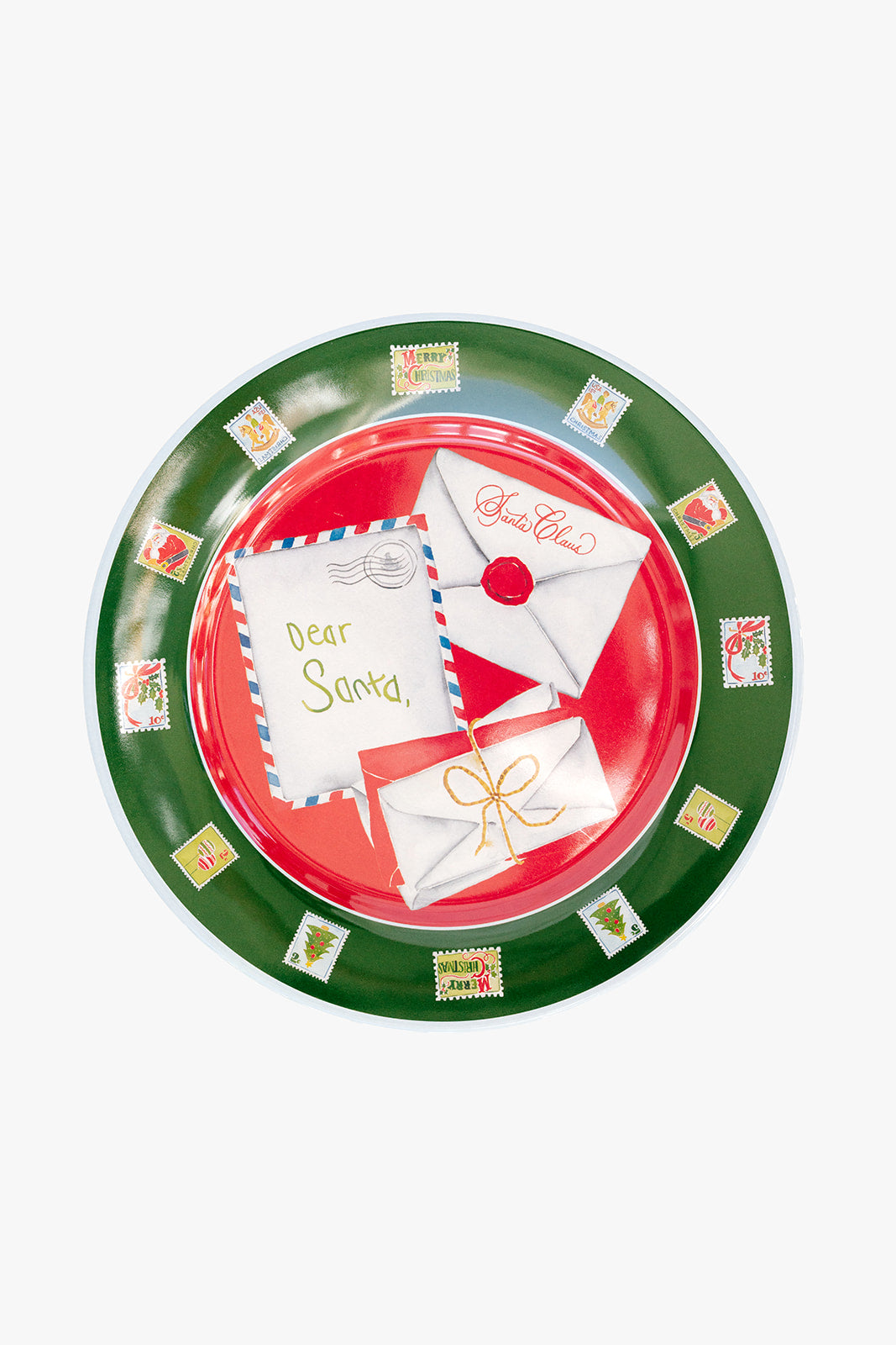 Letters to Santa Melamine Plate Set of Four