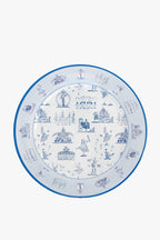 Nutcracker Ballet Toile Melamine Plate Set of Four