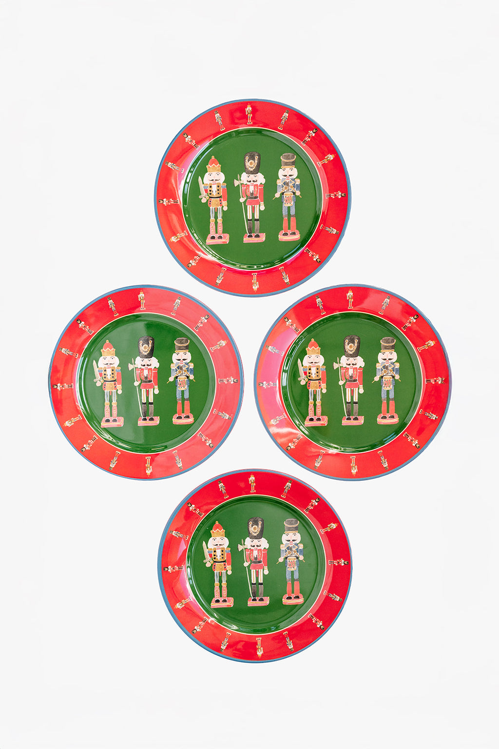 Nutcracker Melamine Plate Set of Four