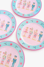 Pastel Nutcracker Melamine Plate Set of Four