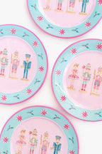 Pastel Nutcracker Melamine Plate Set of Four