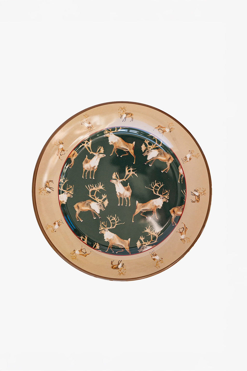 Caribou Melamine Plate Set of Four