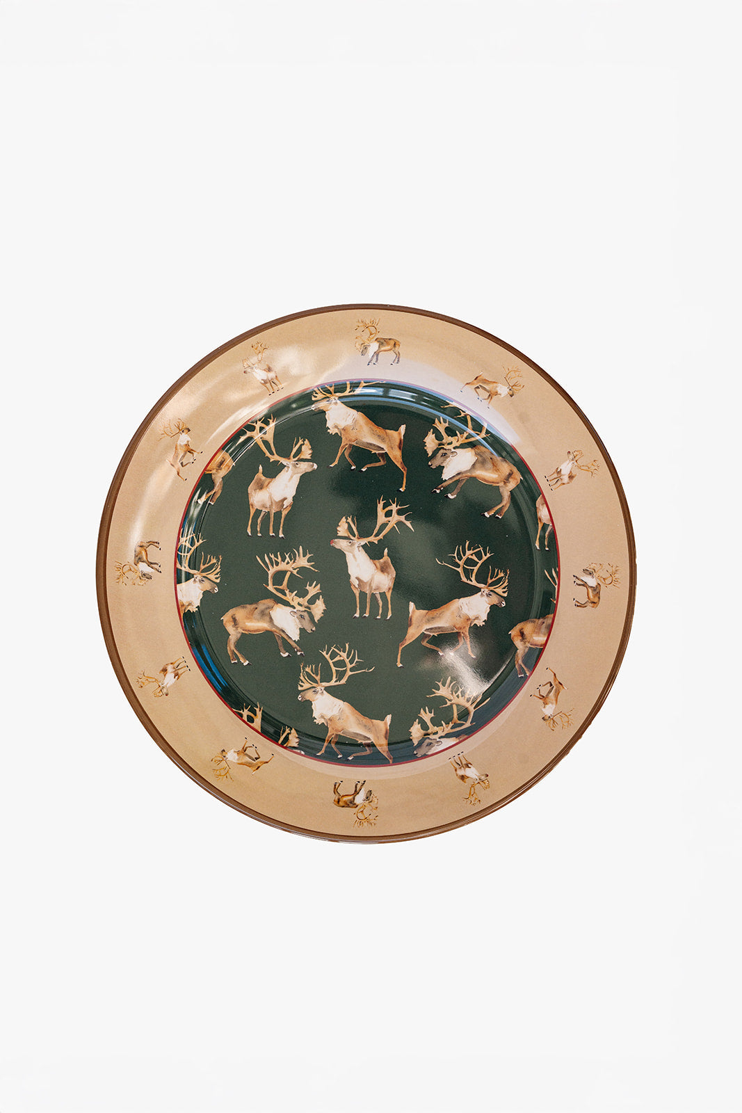 Caribou Melamine Plate Set of Four