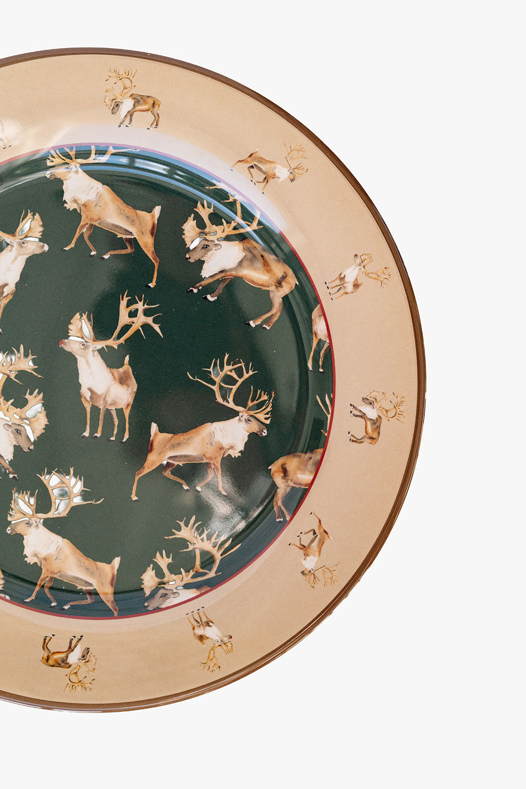 Caribou Melamine Plate Set of Four