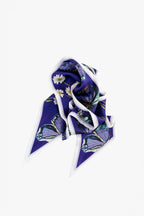 Purple Silk Ribbon Scarf