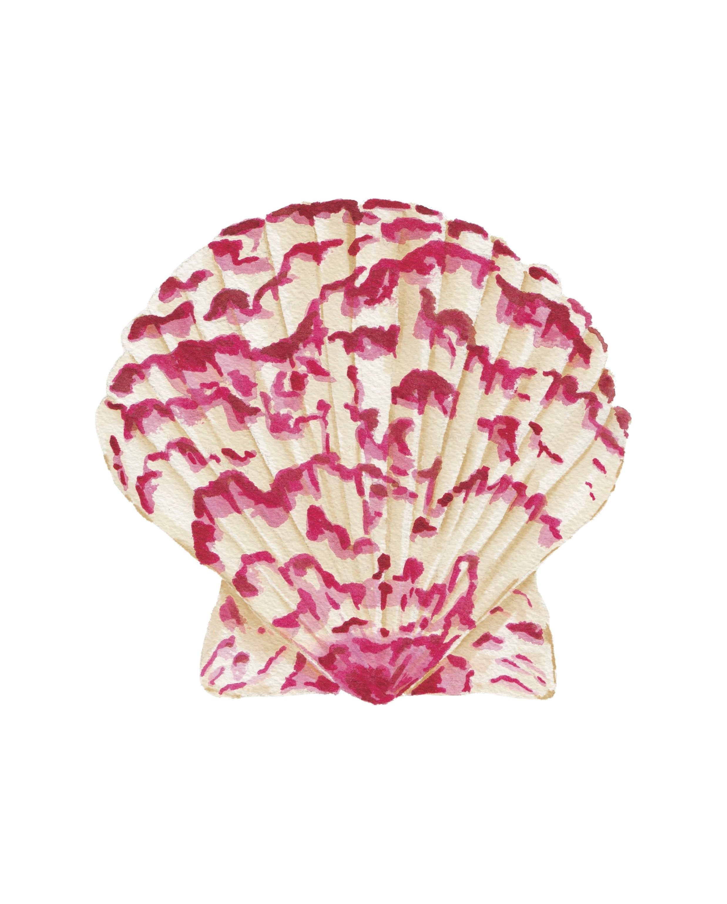 Calico Scallop Acrylic Art Block Large