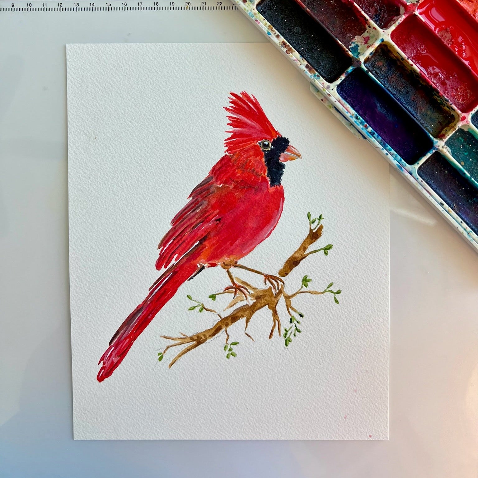 Cardinal - Original Painting