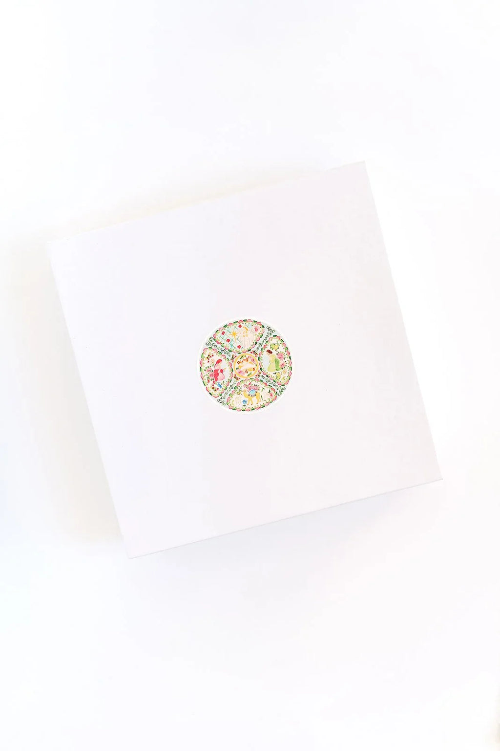 Rose Medallion Nativity Porcelain Plate