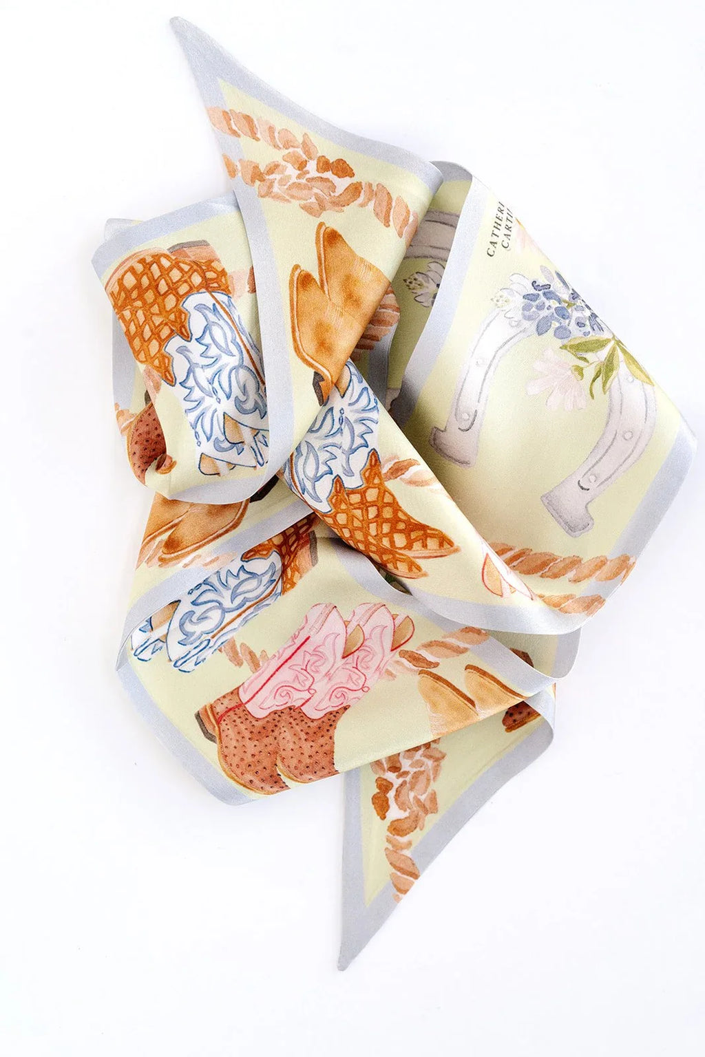 Boot Silk Ribbon Scarf