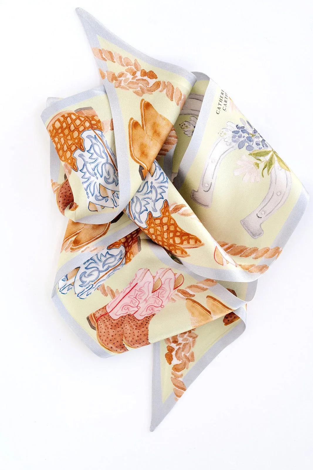 Boot Silk Ribbon Scarf
