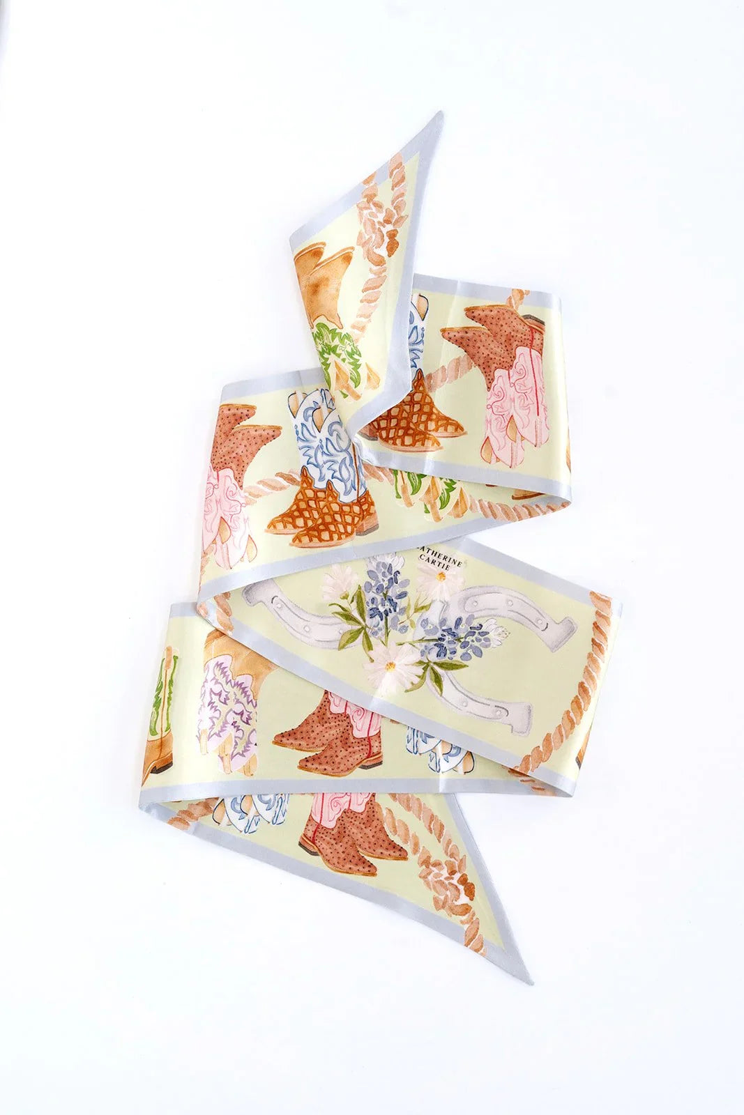 Boot Silk Ribbon Scarf