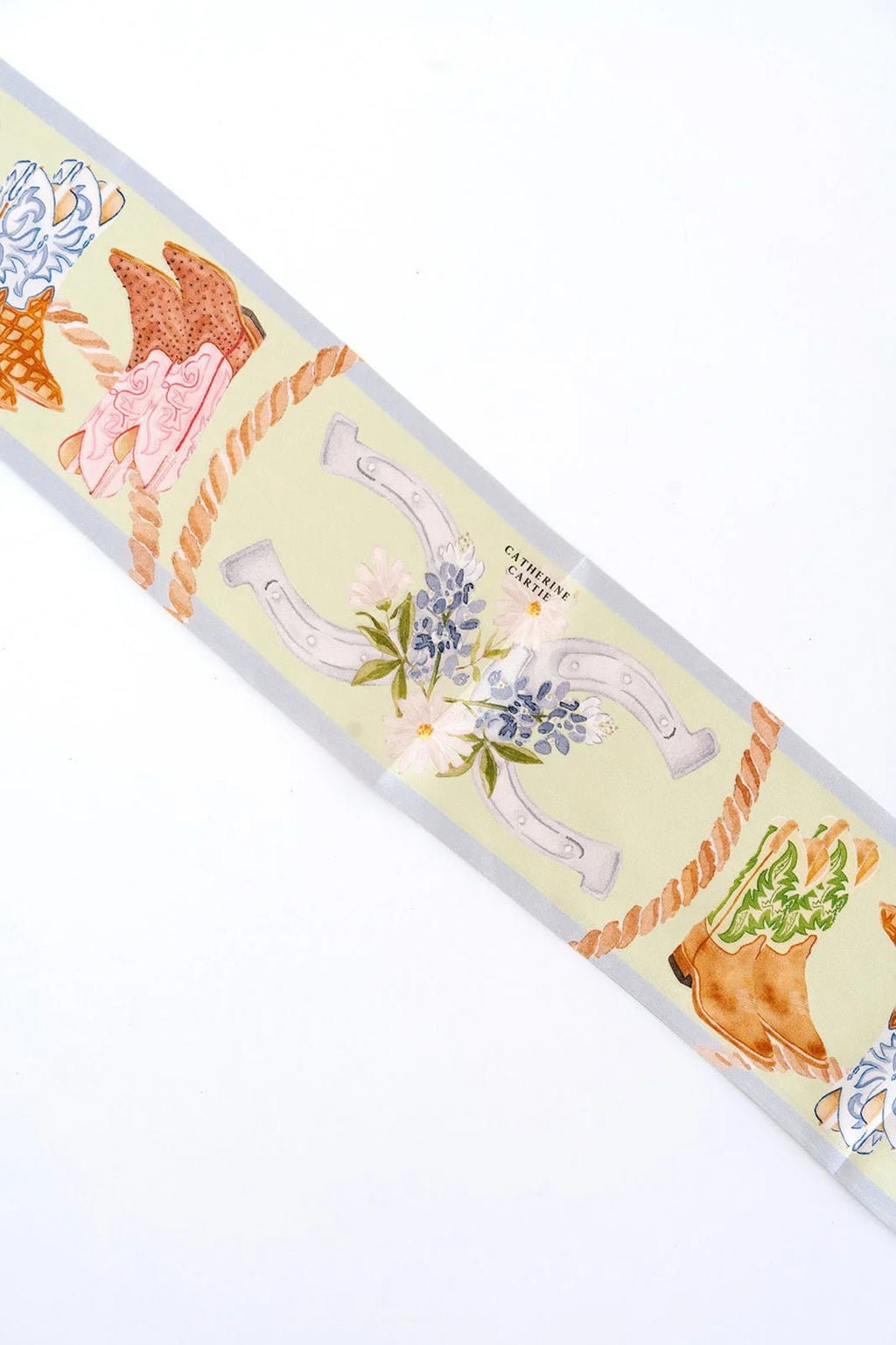 Boot Silk Ribbon Scarf