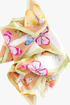 Bright Butterfly Silk Ribbon Scarf