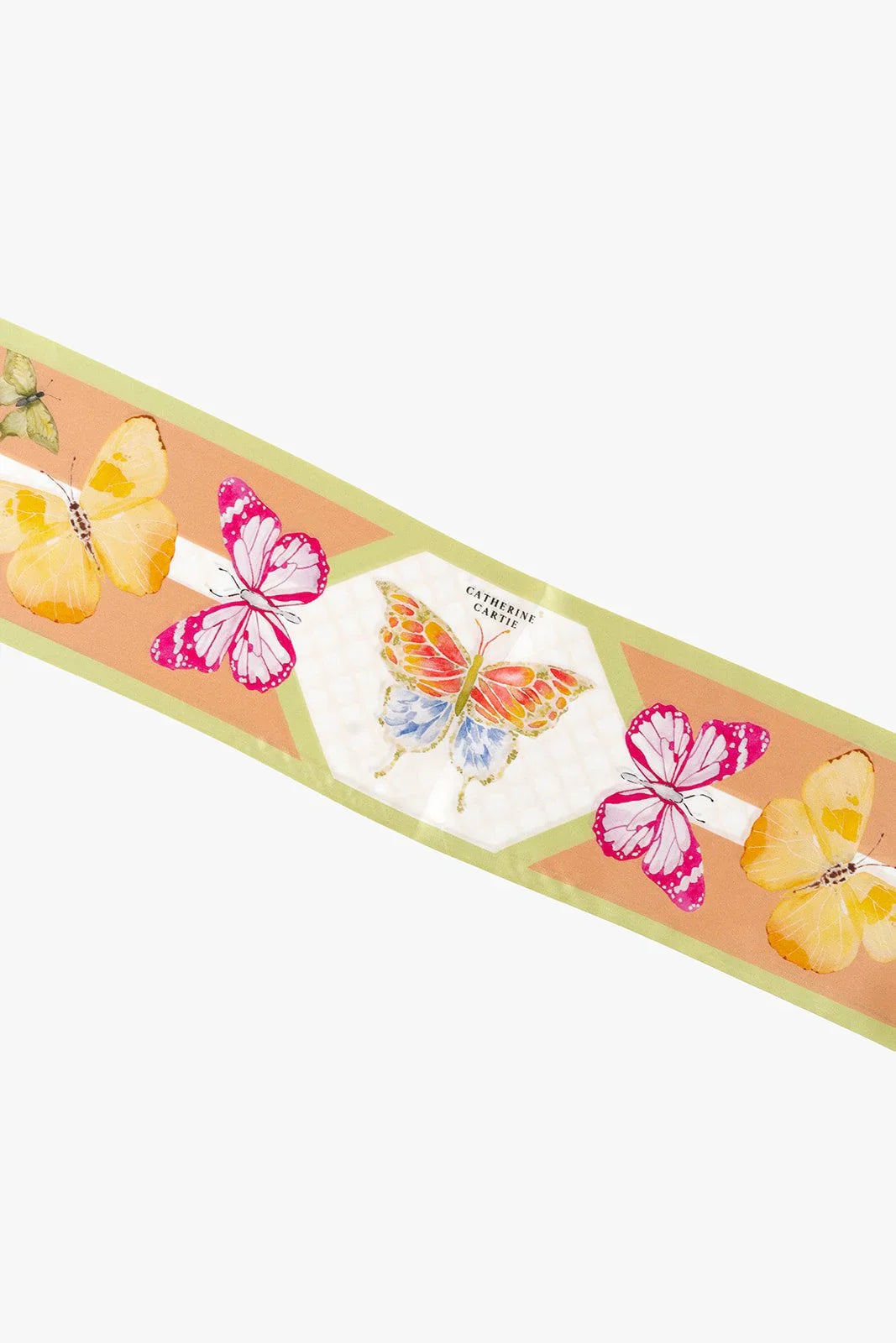 Bright Butterfly Silk Ribbon Scarf