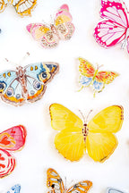 Yellow Butterfly Acrylic Art Block Large