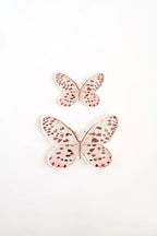 Neutral Spotted Butterfly Acrylic Art Block Large