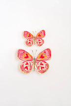 Heart Butterfly Acrylic Art Block Large