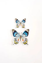 Blue Multi Butterfly Acrylic Art Block Small