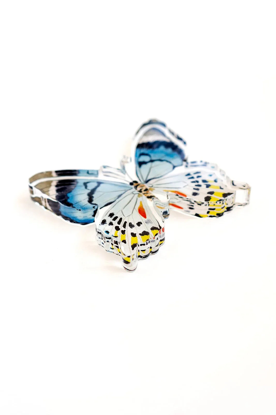 Blue Multi Butterfly Acrylic Art Block Small