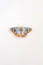 Blue and Orange Butterfly Acrylic Art Block Large
