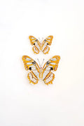 Orange Butterfly Acrylic Art Block Small