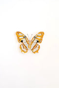 Orange Butterfly Acrylic Art Block Large