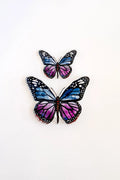 Purple Butterfly Acrylic Art Block Small