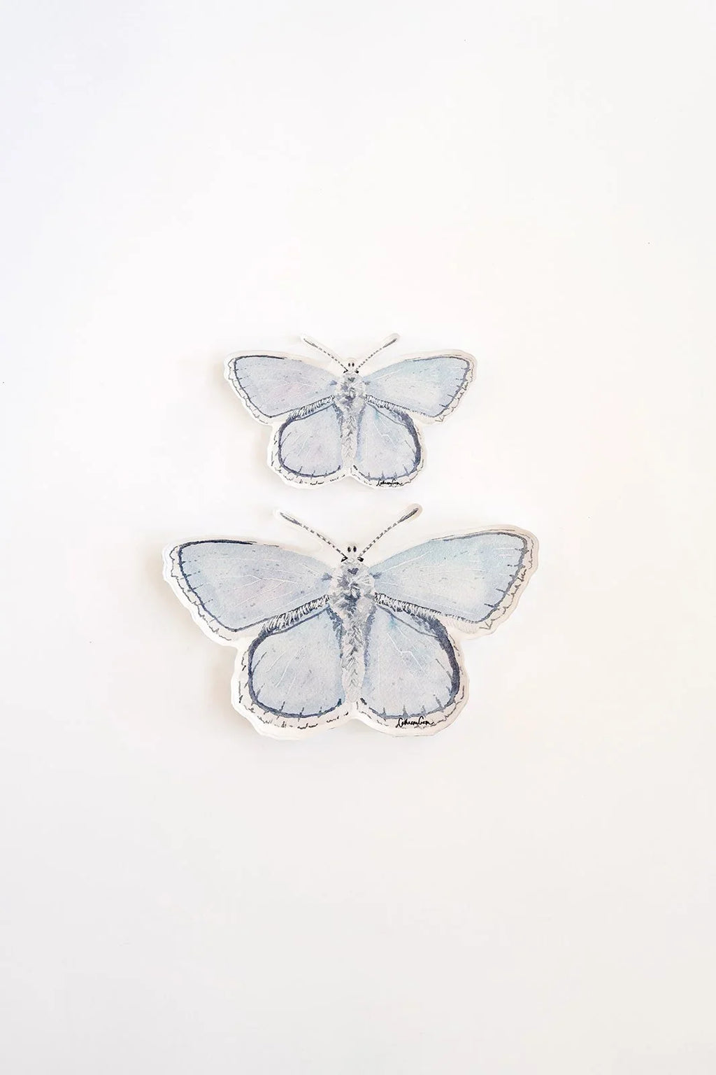 Blue Butterfly Acrylic Art Block Small