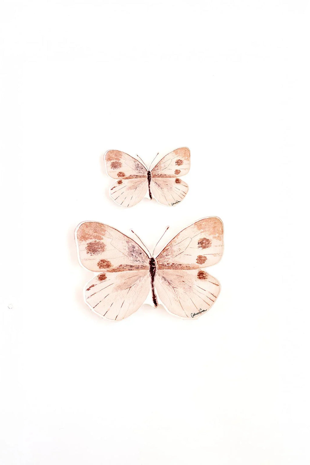 Neutral Butterfly Acrylic Art Block Small