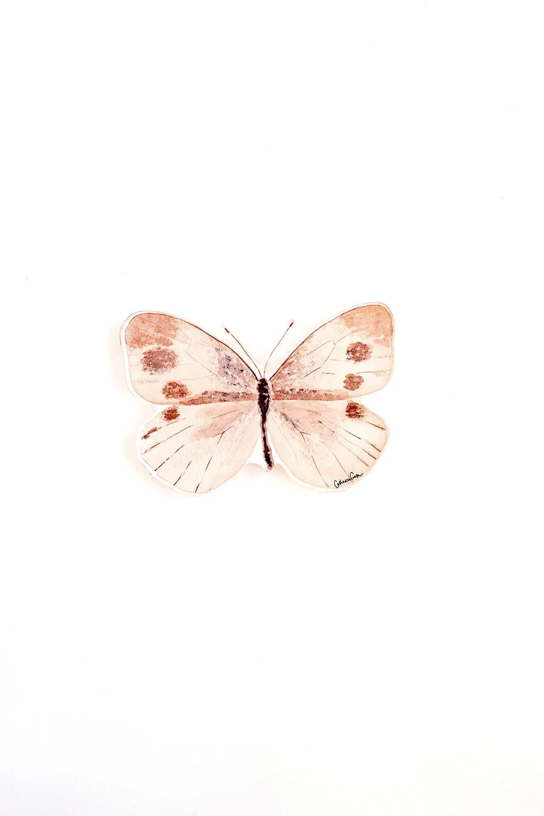 Neutral Butterfly Acrylic Art Block Large