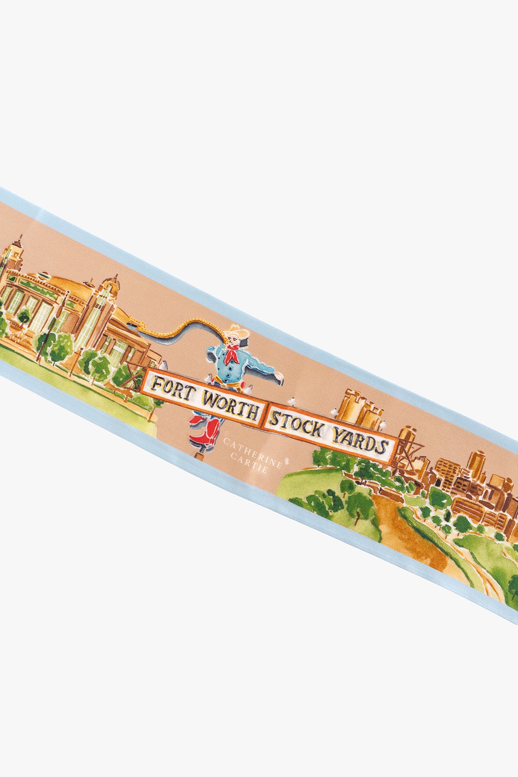 Fort Worth Silk Ribbon Scarf