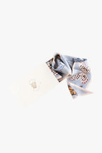Neutral Butterfly Silk Ribbon Scarf