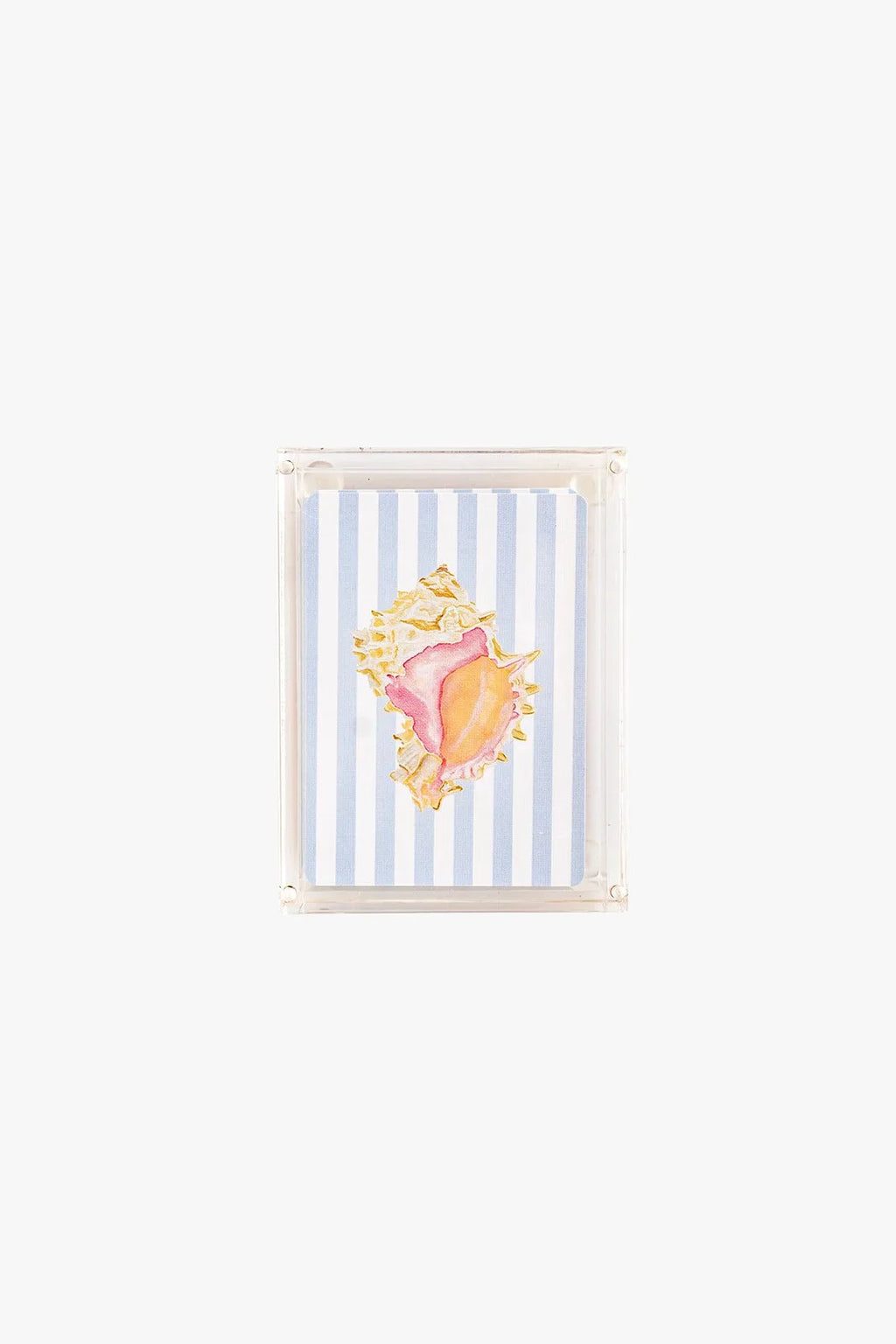 Seashell Playing Cards with Acrylic Box
