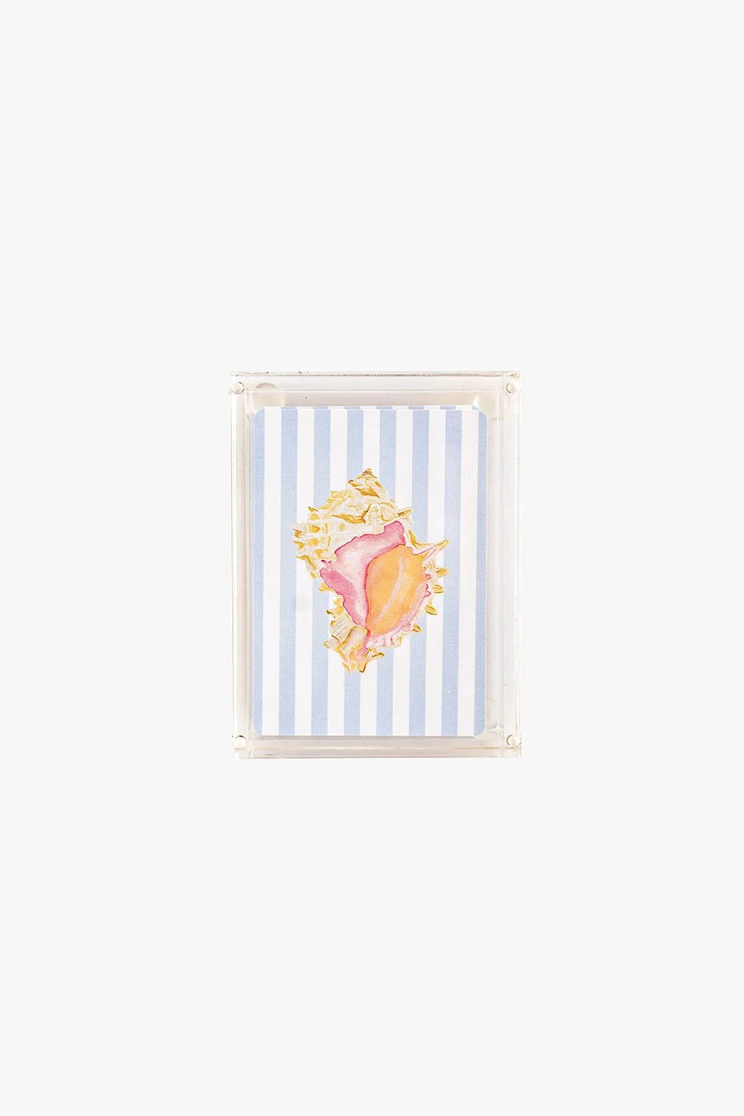 Seashell Playing Cards with Acrylic Box