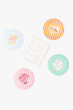 Acrylic Seashell Coaster Set