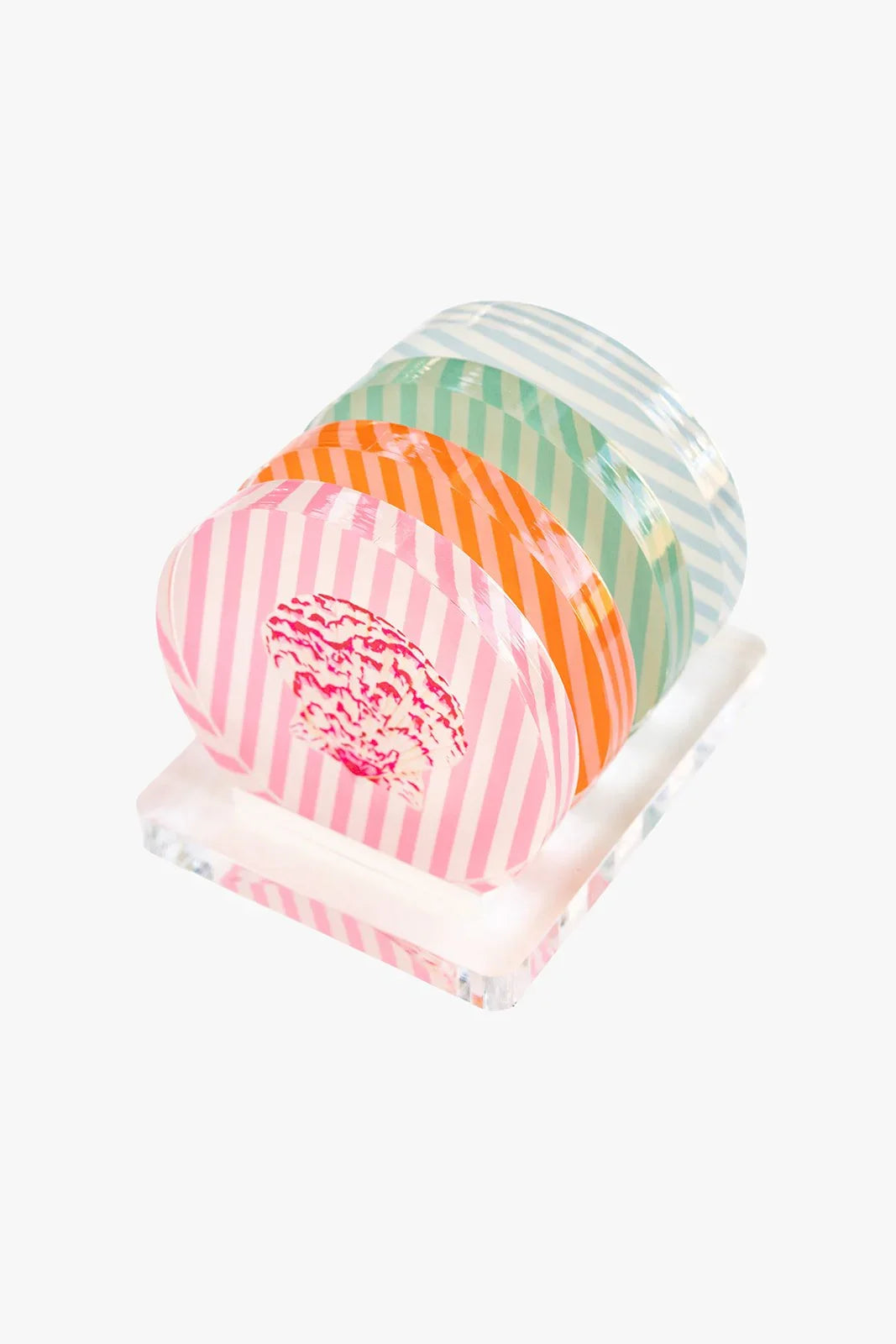 Acrylic Seashell Coaster Set