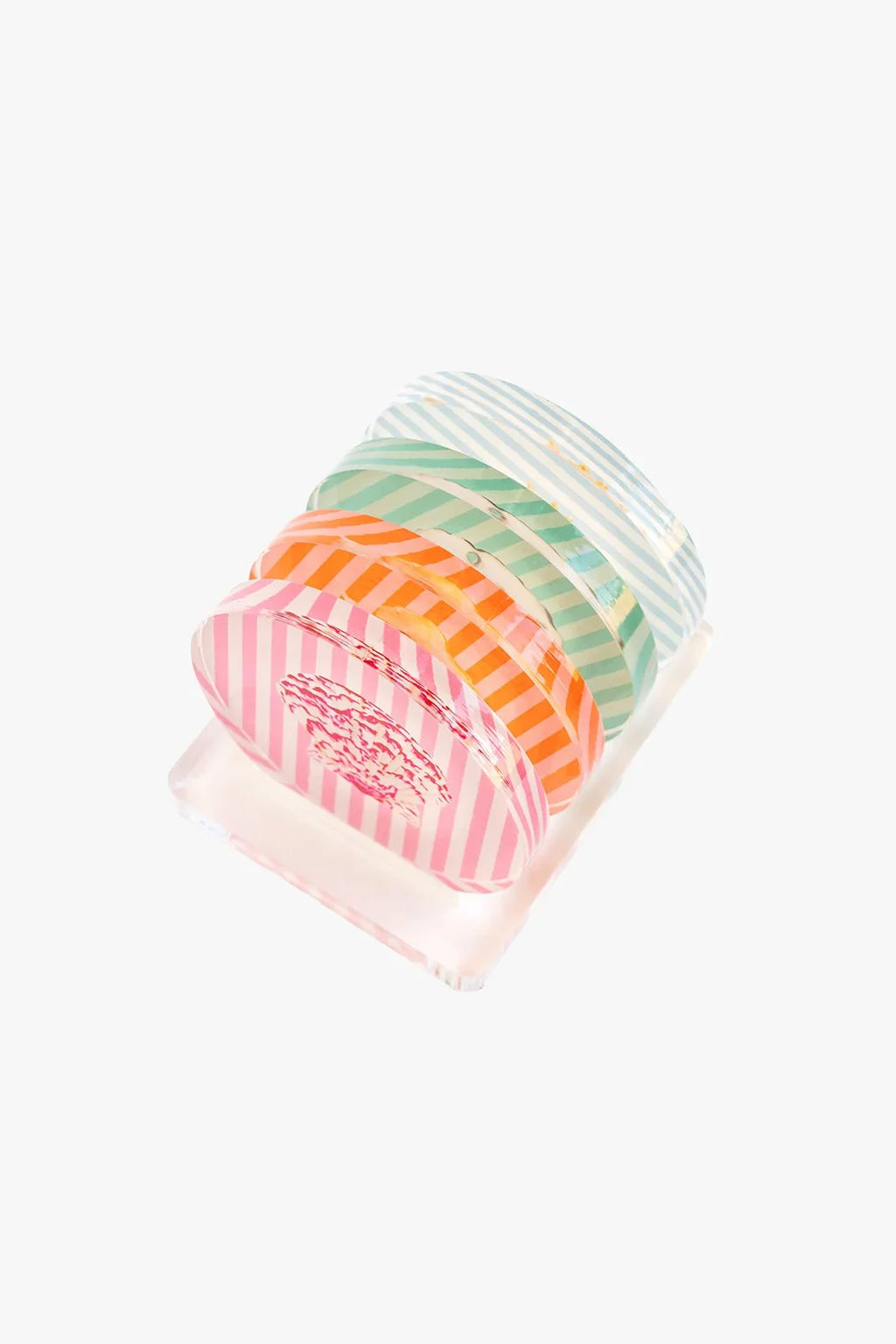 Acrylic Seashell Coaster Set