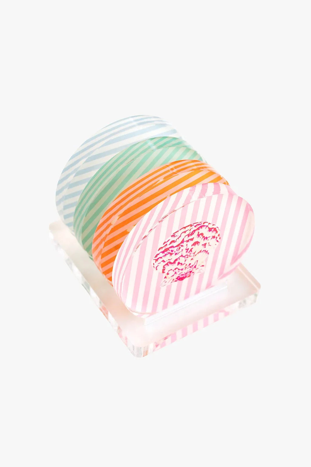 Acrylic Seashell Coaster Set
