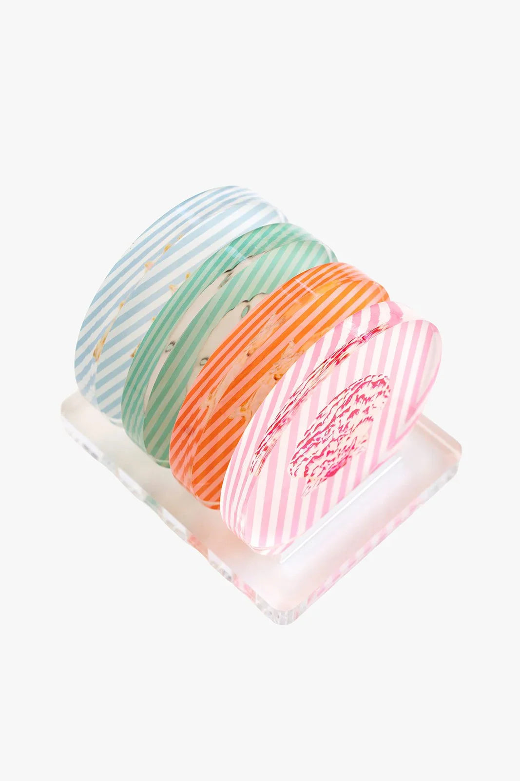 Acrylic Seashell Coaster Set