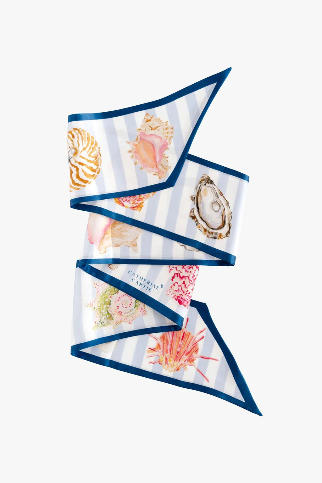 Seashell Silk Ribbon Scarf