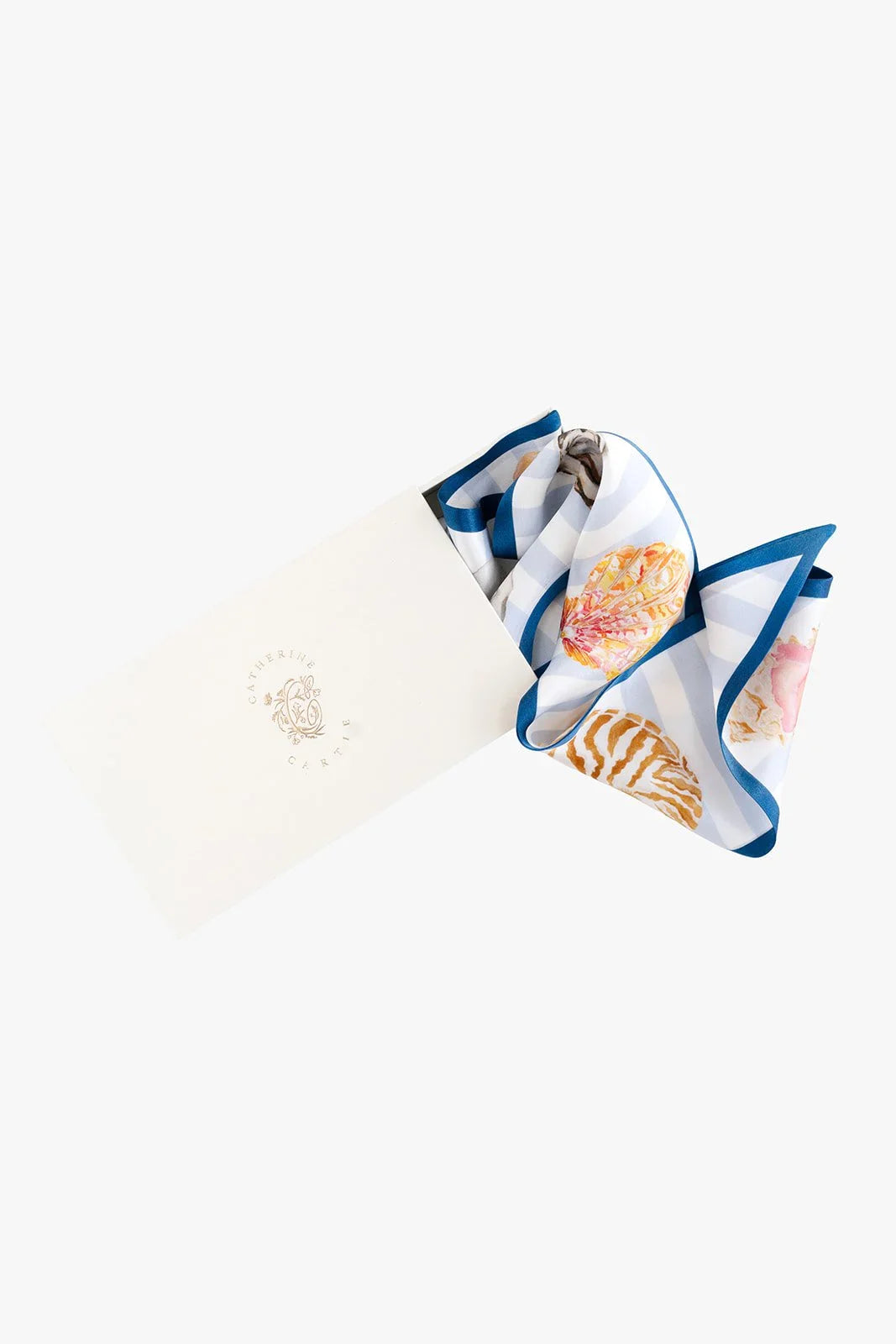 Seashell Silk Ribbon Scarf